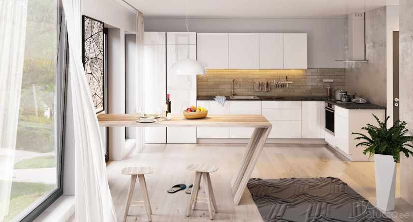 3D, visualisointi, sisustus, suunittelu, Etuniementie, 9b, Espoo, Finland